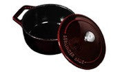 Съд с капак 12 см от емайлиран чугун Burgundy Metallic Line Berlinger Haus BH 6496