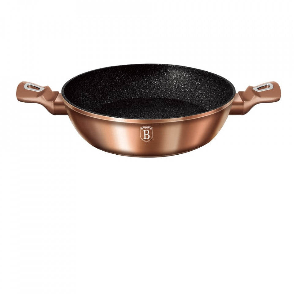 Тенджера с капак 28 см Rose Gold (Медна) Metallic Line Berlinger Haus BH 1519N