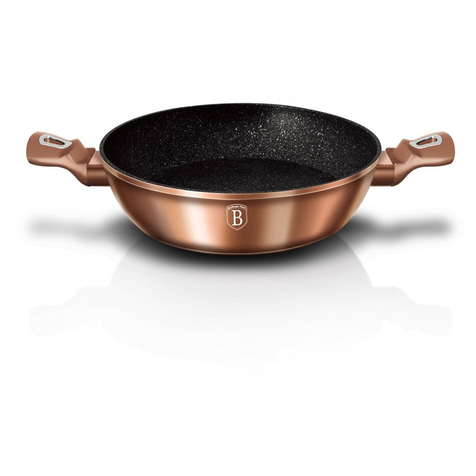 Тенджера с капак 28 см Rose Gold (Медна) Metallic Line Berlinger Haus BH 1519N