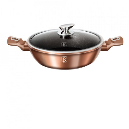 Тенджера с капак 28 см Rose Gold (Медна) Metallic Line Berlinger Haus BH 1519N