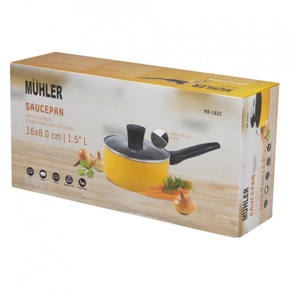 Тенджера с капак Muhler Ida MR-1622 16x8cm, 1.5L 1002745