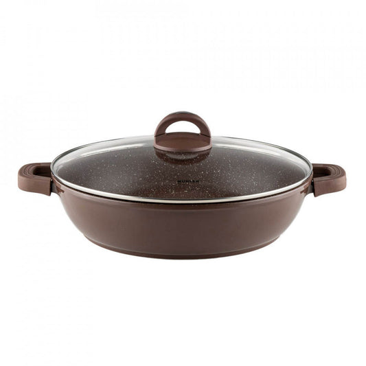 Тенджера с капак Muhler Mia MR-3275M 32x7.5cm, 4.3L, шоколадова, от леян алуминий 1004659