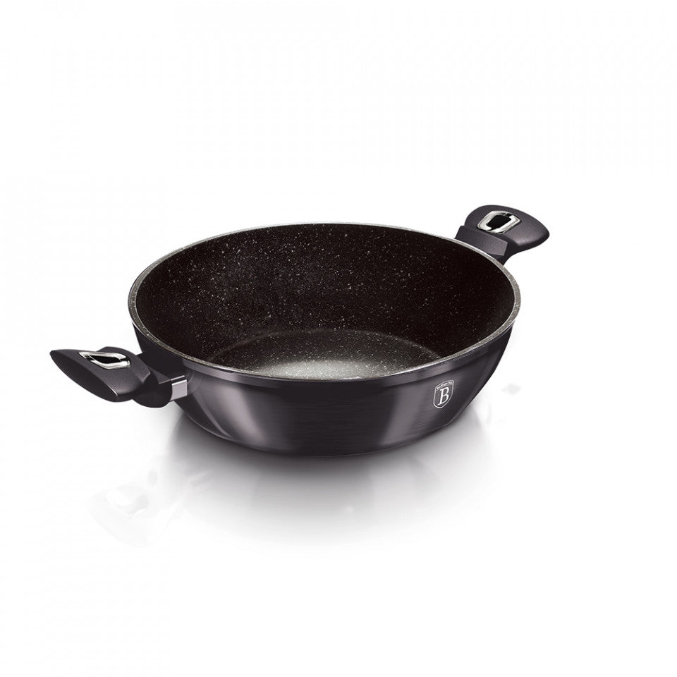Ниска тенджера с капак Metallic Line Carbon Pro Edition BerlingerHaus BH 6897