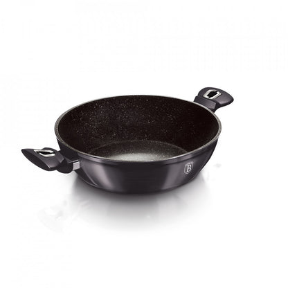 Ниска тенджера с капак Metallic Line Carbon Pro Edition BerlingerHaus BH 6897