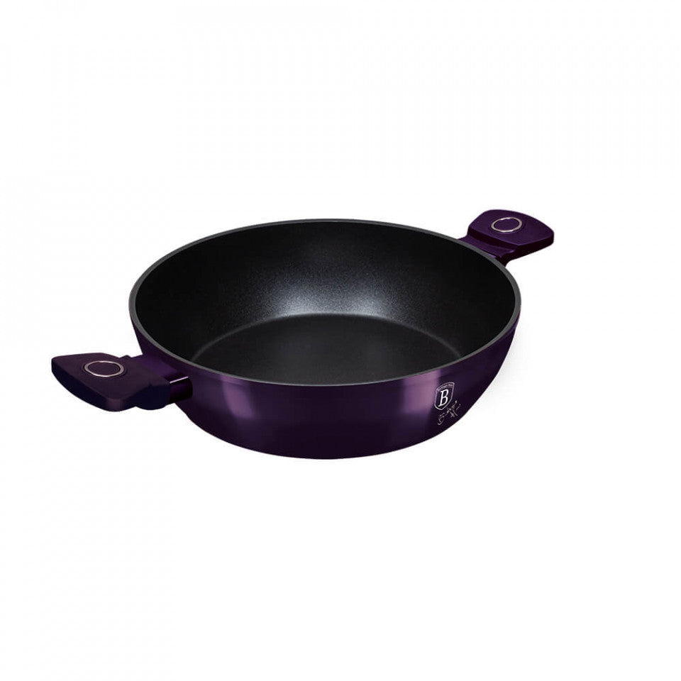 Ниска тенджера с капак Purple Eclipse Collection BerlingerHaus BH 6631