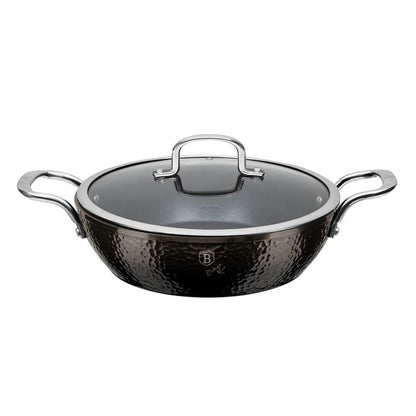 Ниска тенджера с капак Shine Basalt Collection BerlingerHaus BH 6657