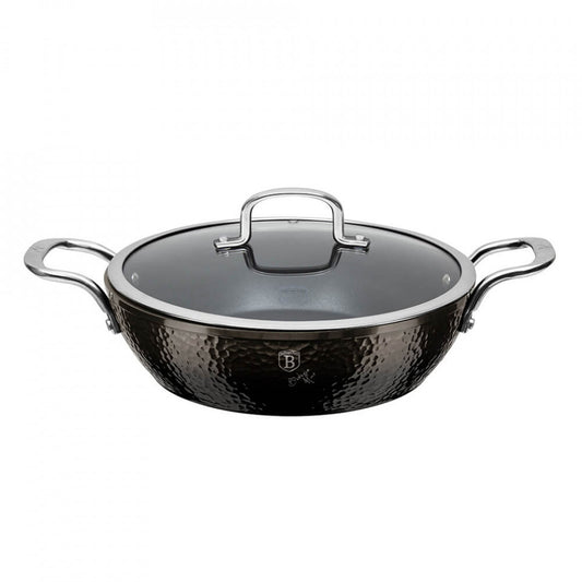 Ниска тенджера с капак Shine Basalt Collection BerlingerHaus BH 6657