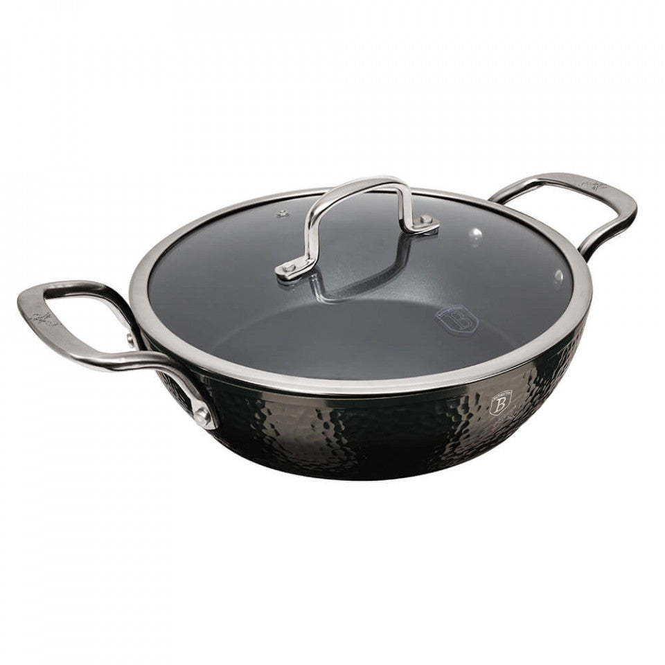 Ниска тенджера с капак Shine Basalt Collection BerlingerHaus BH 6657