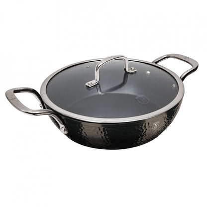 Ниска тенджера с капак Shine Basalt Collection BerlingerHaus BH 6657