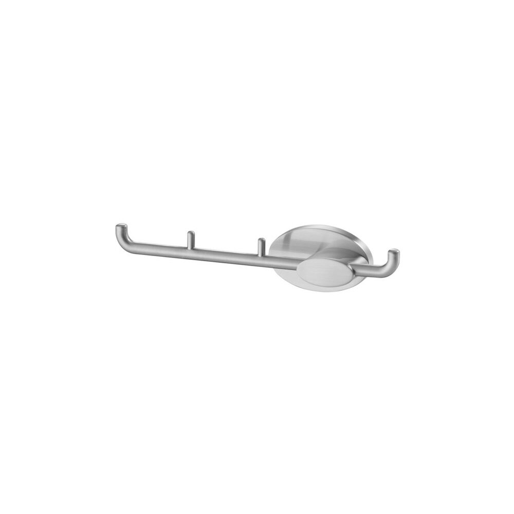Bisk Side Chrome Nickel Coat Rack with 4 Arms