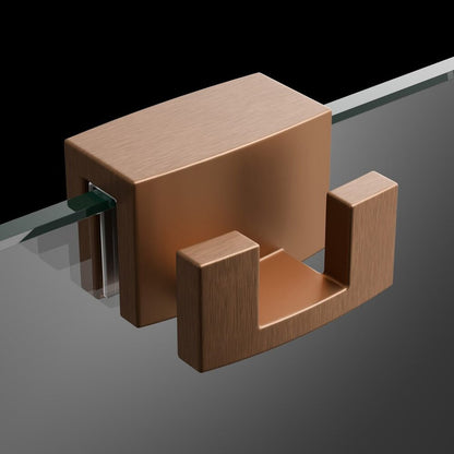 Двоен закачалка Radaway с brushed copper за монтаж на душ стъкло