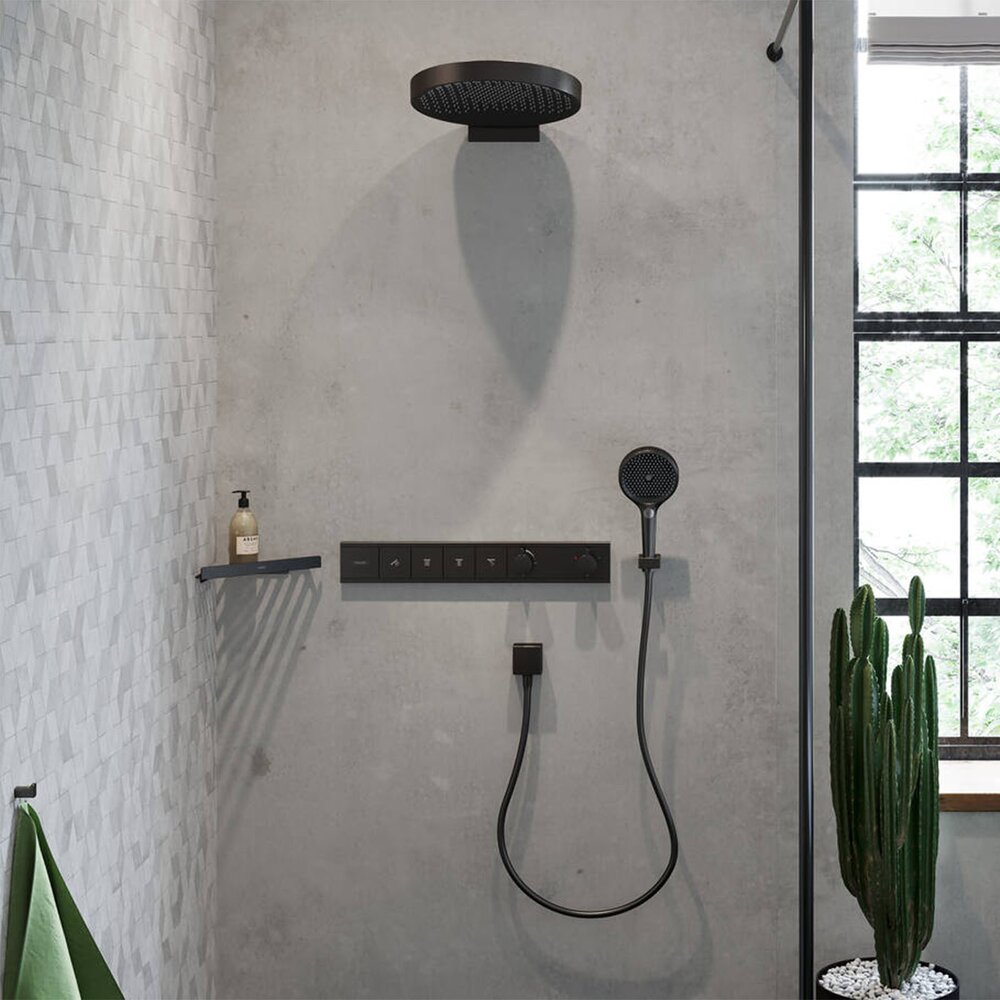 Hansgrohe AddStoris Coat Hook in Black - Brushed Chrome
