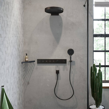 Hansgrohe AddStoris Coat Hook in Black - Brushed Chrome