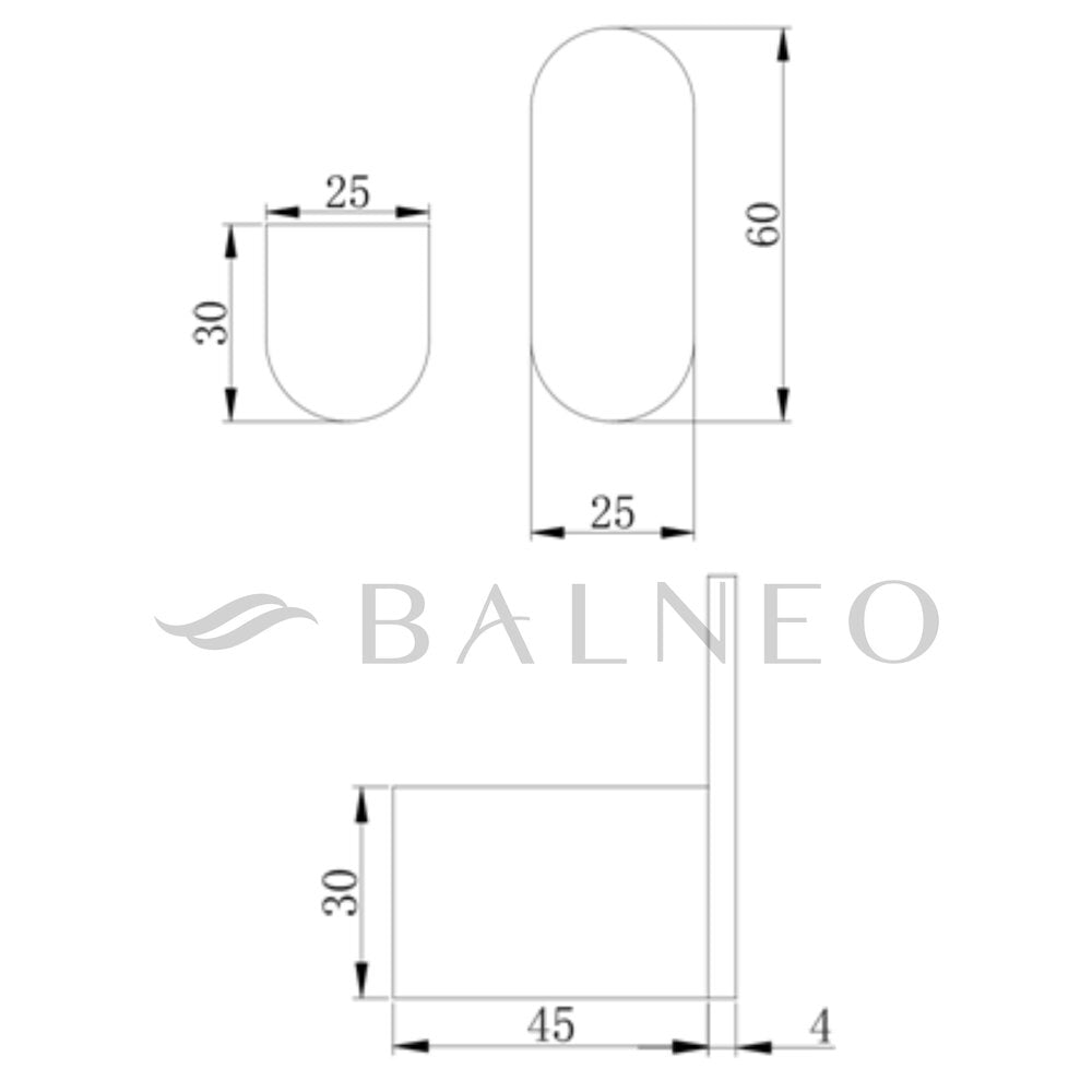 Прост кукич Balneo Qarx с финиш меден сатен
