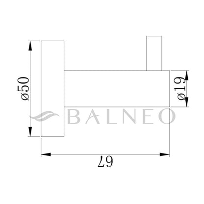 Прост кукич Balneo Qube с четкан мед