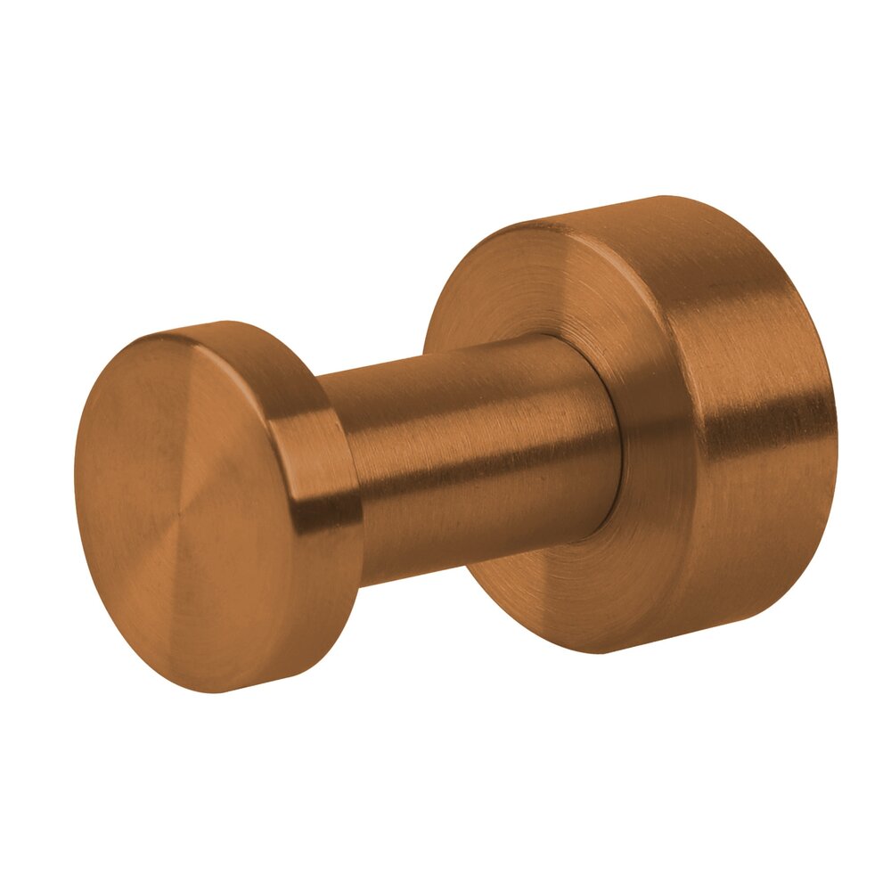 Прост кръгъл закачалка Balneo Qube с brushed copper