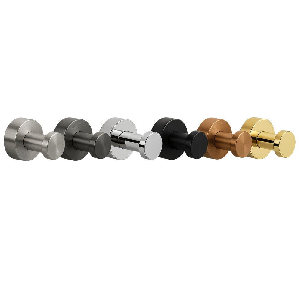 Прост кръгъл закачалка Balneo Qube с brushed copper