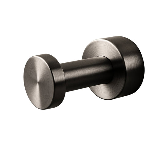 Прост кръгъл закачалка Balneo Qube Gun Metal мат