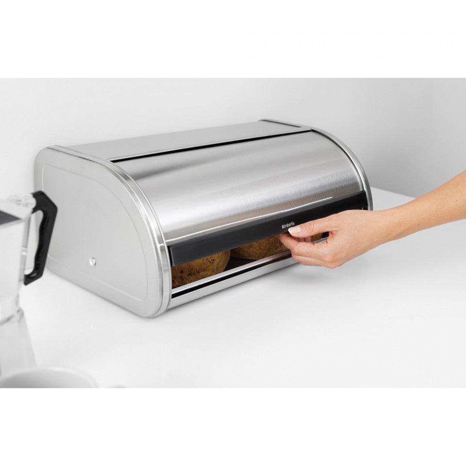 Кутия за хляб Brabantia Roll Top Matt Black 646885