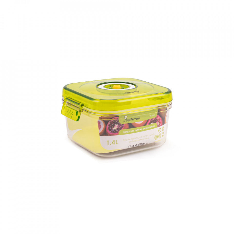 Кутия за вакуум с помпа Luigi Ferrero, VC-026, 1,4 L 1001710