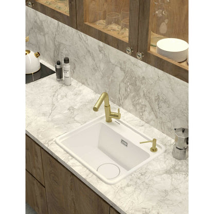 Deante Long Spout Detergent Dispenser Brushed Gold