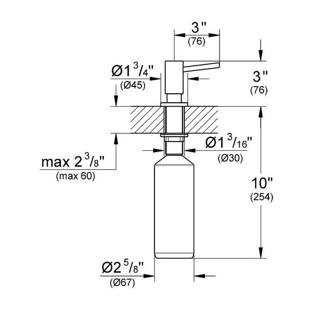 Дозатор за препарат Grohe Cosmopolitan антрацит перлатов Hard Graphite