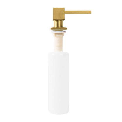 Rea Square Detergent Dispenser 330 ml Gold Plated Finish