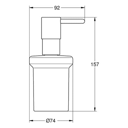 Matte black dispenser Grohe Essentials