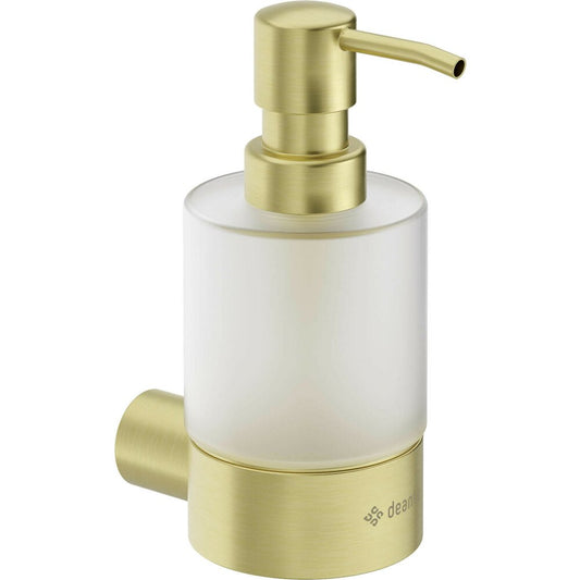 Deante Round Brushed Gold Soap Dispenser