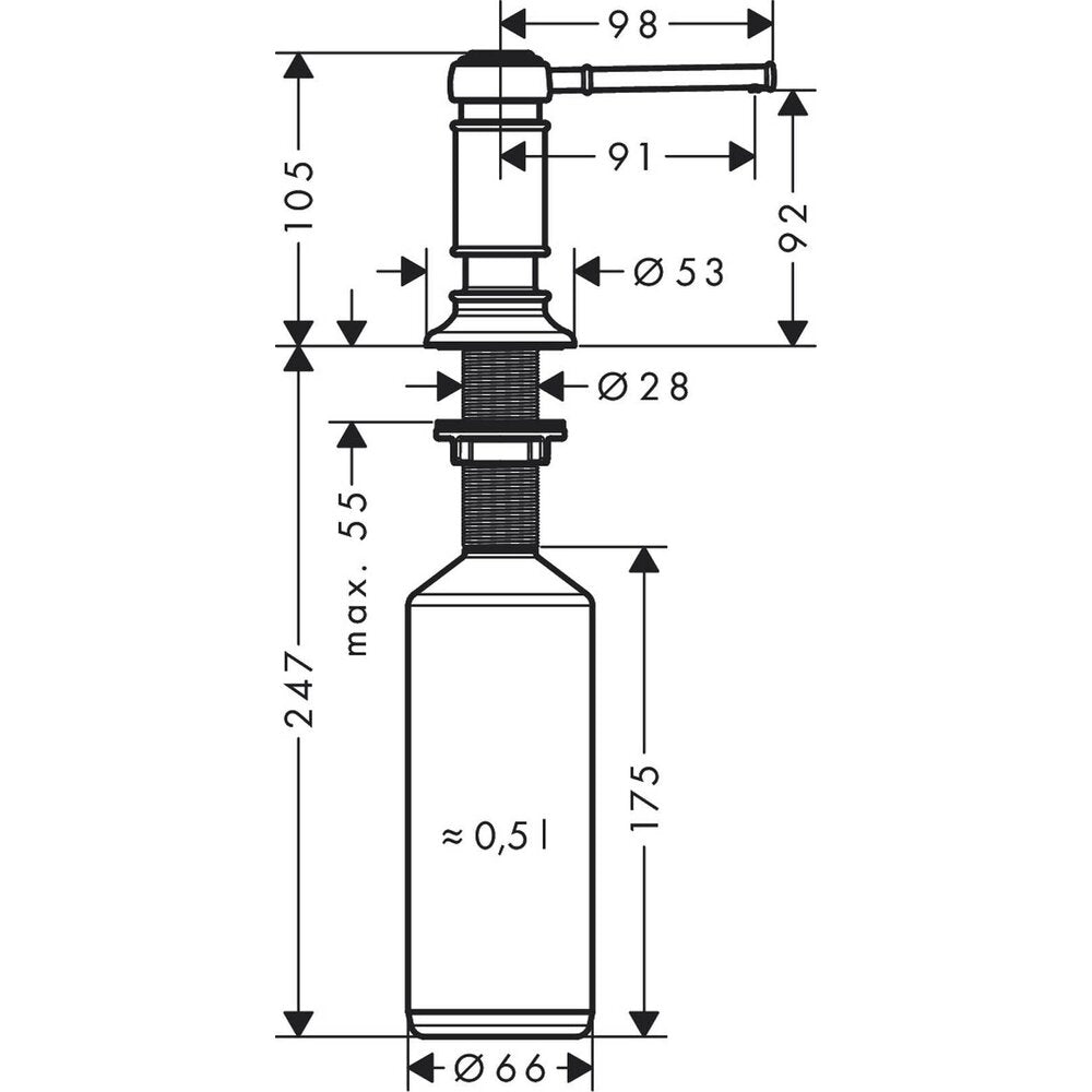 Hansgrohe Axor Montreux Soap Dispenser