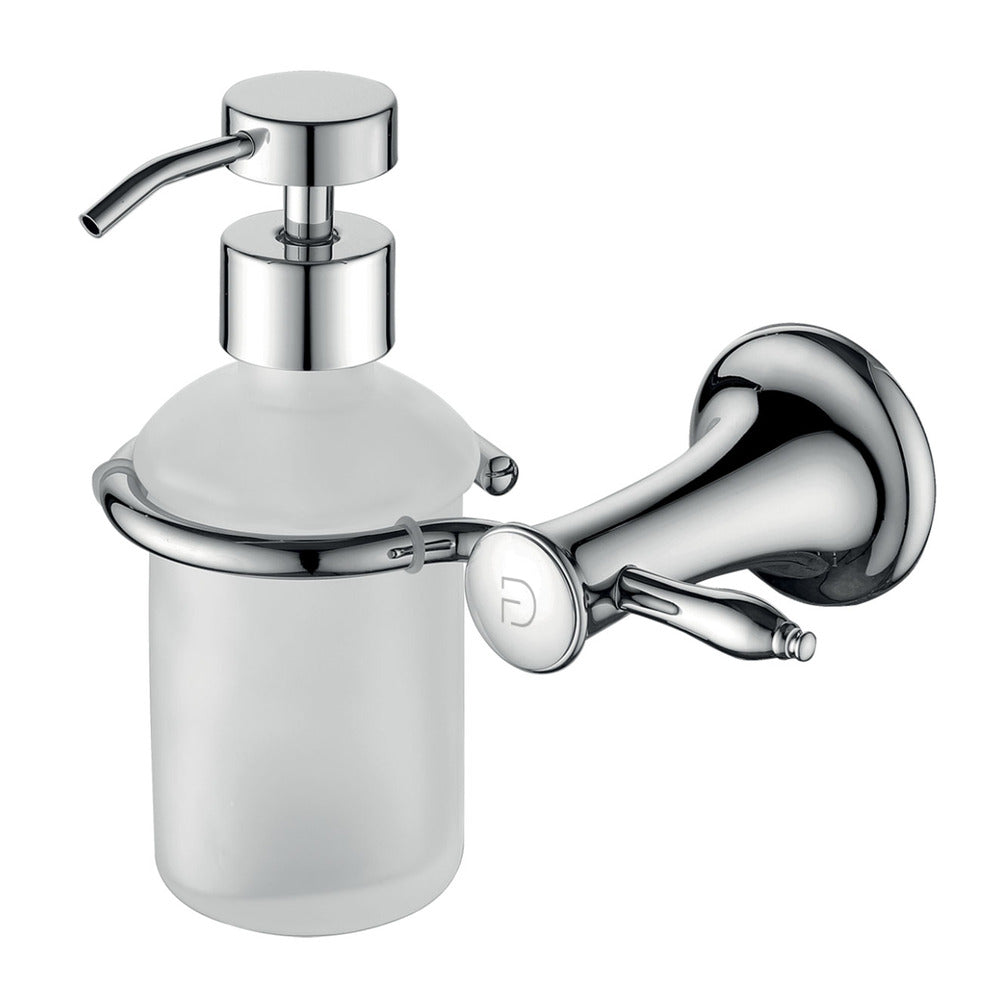 Liquid Soap Dispenser FDesign Lacrima White - Chrome Finish
