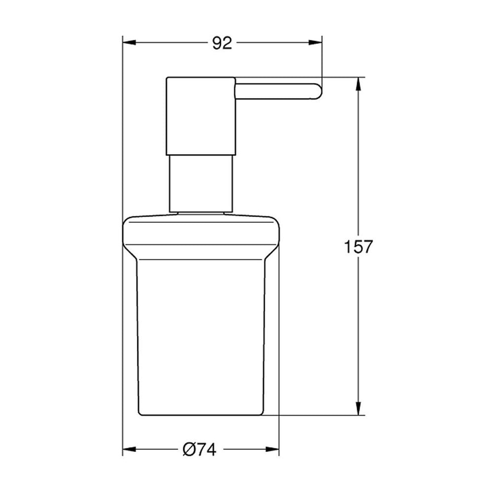Grohe Essentials Liquid Soap Dispenser in Brushed Gold Cool Sunrise