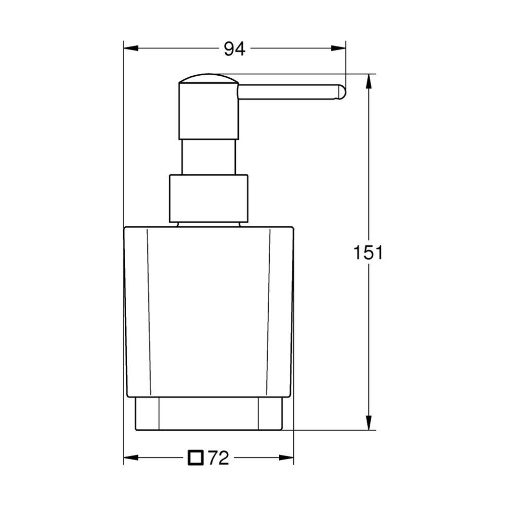 Grohe Selection Cube Liquid Soap Dispenser Chrome