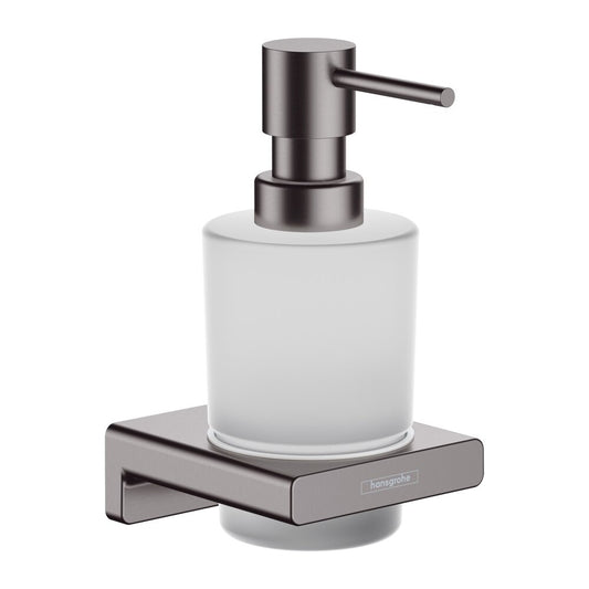 Hansgrohe AddStoris Liquid Soap Dispenser in Black - Brushed Chrome