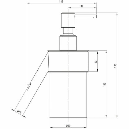 Deante Silia Black Soap Dispenser