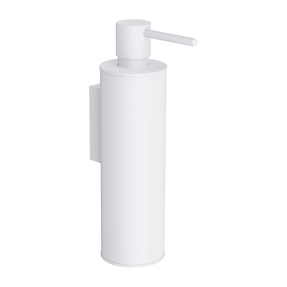 Дозатор за сапун Omnires Modern Project санитарен месинг бял мат 150 ml