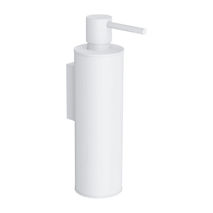 Дозатор за сапун Omnires Modern Project санитарен месинг бял мат 150 ml