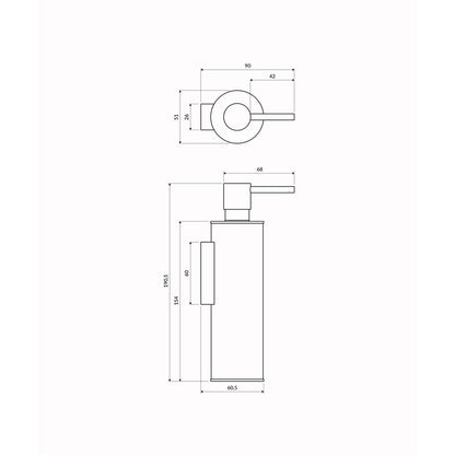Soap dispenser Omnires Modern Project black
