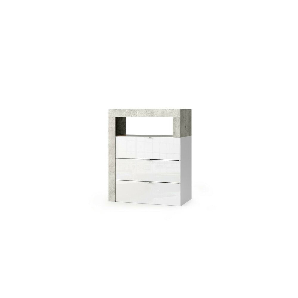 Банен шкаф бял LC Mobili Italia Hamburg 64x78 см