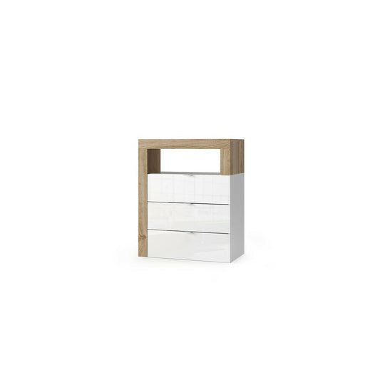 Баня шкаф бял/кафяв LC Mobili Italia Hamburg 64x78 см
