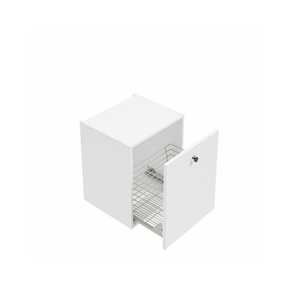 Wall-mounted bathroom cabinet with soft-close drawer matte white Defra Isole 50 cm