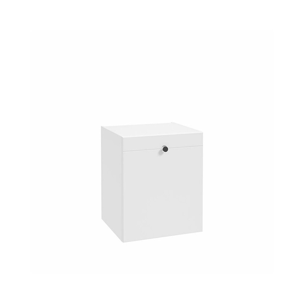 Wall-mounted bathroom cabinet with soft-close drawer matte white Defra Isole 50 cm