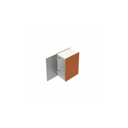 Wall-mounted bathroom cabinet with matte brown door Defra MO-RE 30 cm