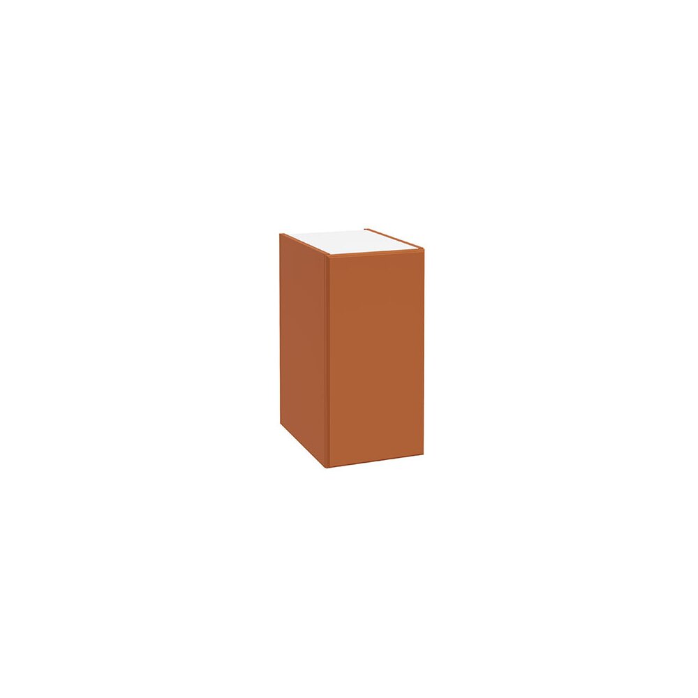 Wall-mounted bathroom cabinet with matte brown door Defra MO-RE 30 cm
