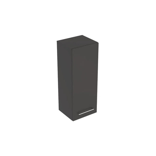Wall-mounted bathroom cabinet in dark grey Geberit Selnova Square 1 door 85 cm