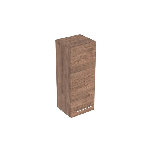 Geberit Selnova Square Wall-Mounted Bathroom Cabinet Walnut 1 Door 85 cm