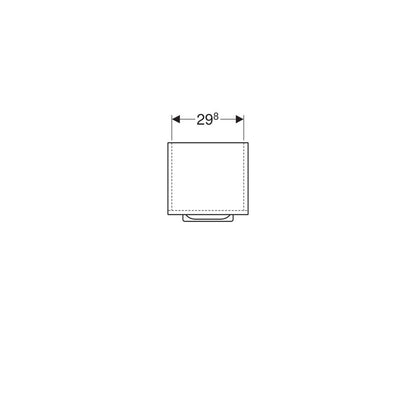 Wall-Mounted Bathroom Cabinet for Sink Geberit Selnova Square White 1 Door 33 cm
