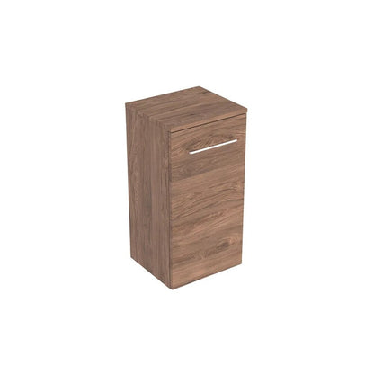 Wall-Mounted Bathroom Cabinet for Geberit Selnova Square Washbasin Walnut 1 Door 33 cm