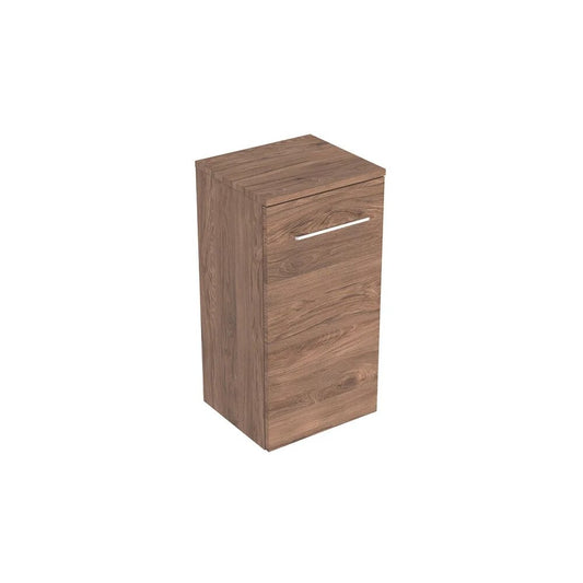 Wall-Mounted Bathroom Cabinet for Geberit Selnova Square Washbasin Walnut 1 Door 33 cm