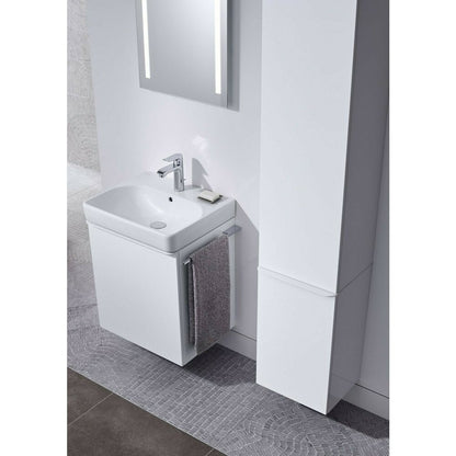 Geberit Smyle Square Base Cabinet for Wall-Mounted Washbasin, 2 Drawers, 59 cm